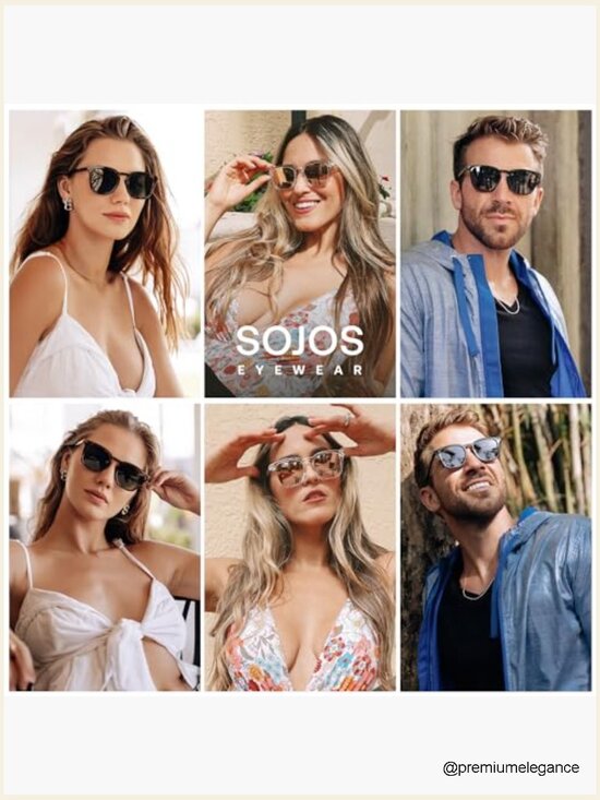 Polarized Square Vintage Sunglasses UV400 Protection main image 6